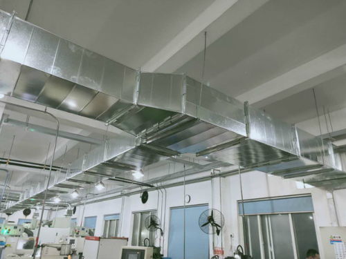 蘇州通風管道安裝 蘇州凈空覽暖通公司 白鐵通風管道安裝高清圖片 高清大圖